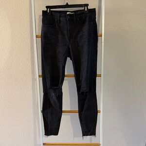 Madewell Women's High Rise Black Jeans